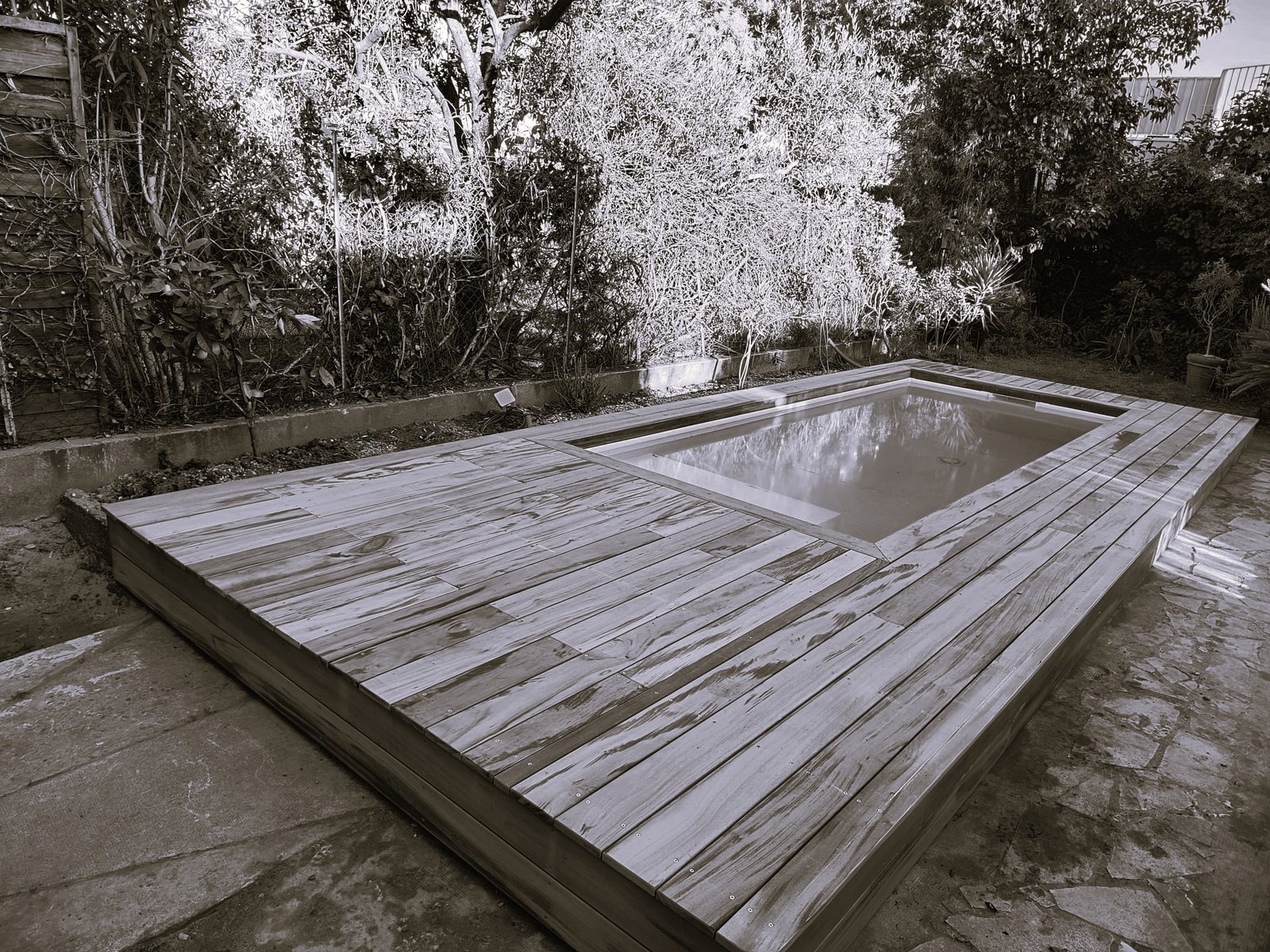 Terrasse avec piscine